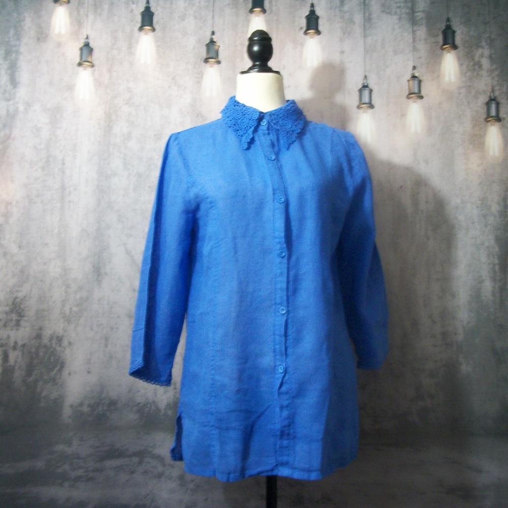 Catwalk Studio Blue Blouse Size Small